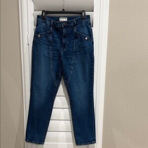 We The Free Dark Indigo Beacon Mid-Rise Slim Crop
